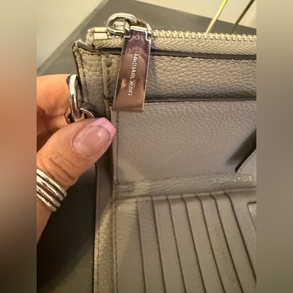 Michael Kors Gray Clutch Wristlet - Picture 10 of 10